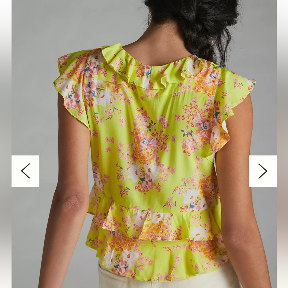 Maeve by Anthropologie Ashlee Ruffled Blouse - Picture 3 of 6